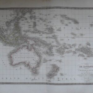 1829 Antique Map of Oceania - Australia - Polynesia