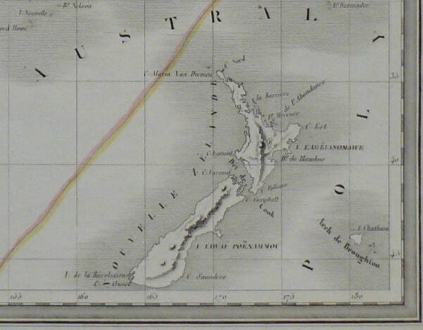 1845 Antique Map of Melanesia - Australia