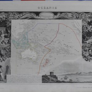 1852 Oceania and New Zealand - Levasseur / Bonheur