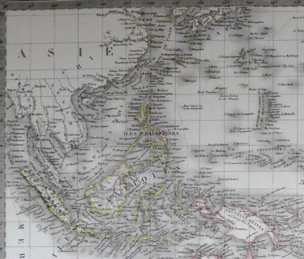 1880 Antique Map of Australia and Polynesia
