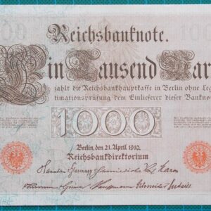 1910 REICHSBANKNOTE 1000 MARK 4580907L
