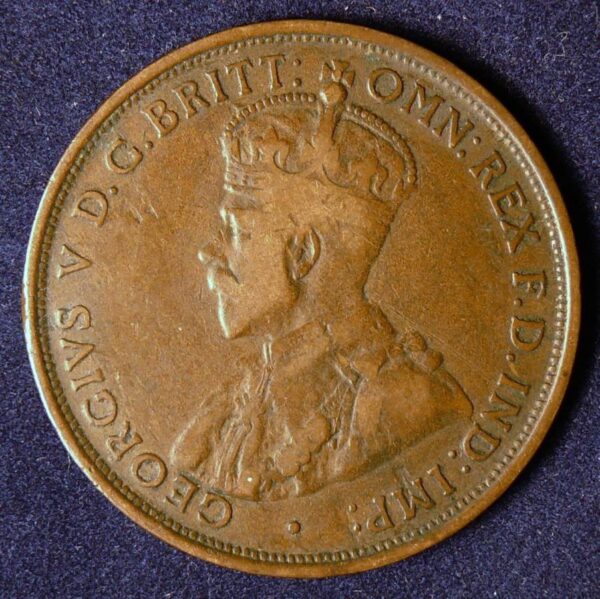 1911 Australia One Penny - King George V - A