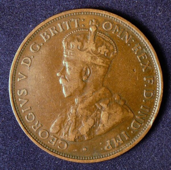 1912 Australia One Penny - King George V - A