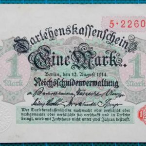 1914 DARLEHNSKASSENSCHEIN EINE MARK