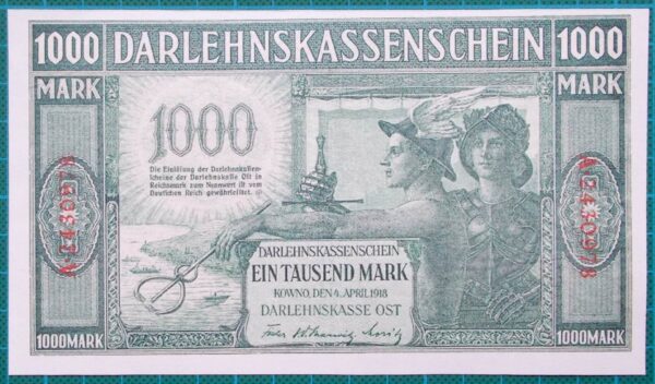 1918 Darlehnskassenscheine 1000 Marks A2430978