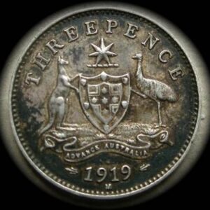 1919 Australia Threepence - King George V