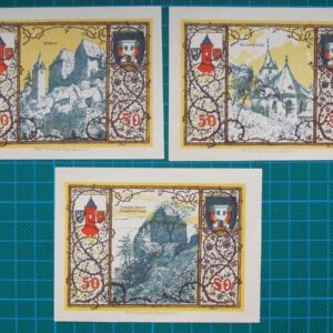 1920 STADT WESTERBURG 50 PFENNIG EMERGENCY NOTES SET