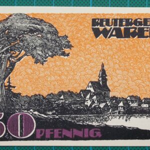 1921 WAREN MUERITZ NOTGELD 50 PFENNIG