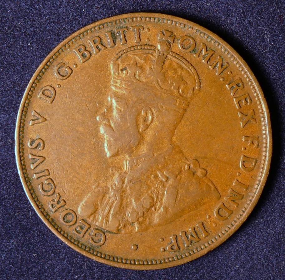 1921 Australia One Penny - King George V