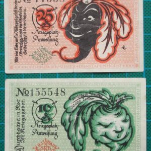 1921 BIELEFELD NOTGELD TWIN SET