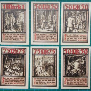 1921 LANDKREIS BOCHUM NOTGELD NOTE SET