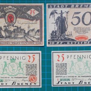 1921 STADT BREMEN NOTGELD SET