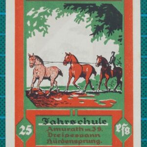 1922 CELLER QUARTETT 25 PFENNIG NOTGELD BANKNOTE