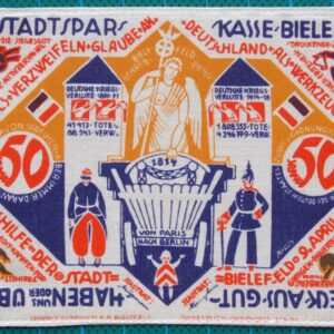 1922 BIELEFELD SILK NOTGELD 50 MARK