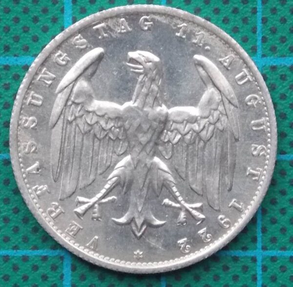 1922 DEUTSCHES REICH 3 MARK ALUMINUM COIN