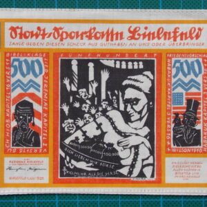 1923 BIELEFELD SILK NOTGELD 500 MARK