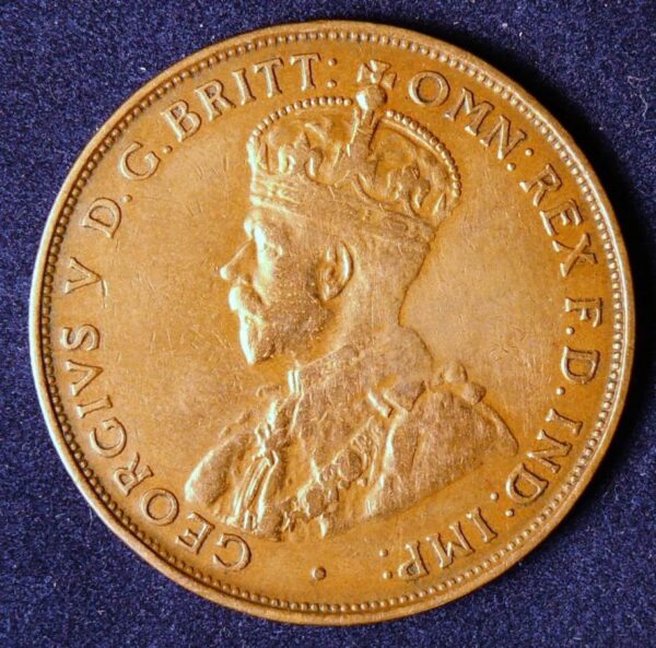 1933 Australia One Penny - King George V