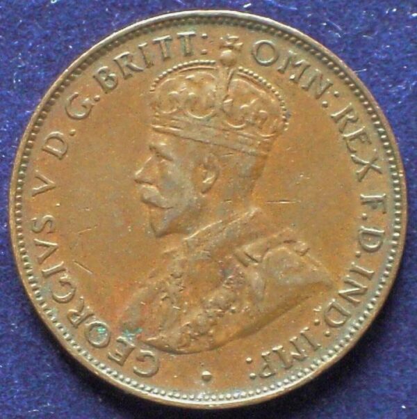 1934 Australia Half Penny - King George V