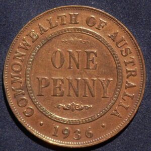 1936 Australia One Penny - King George V
