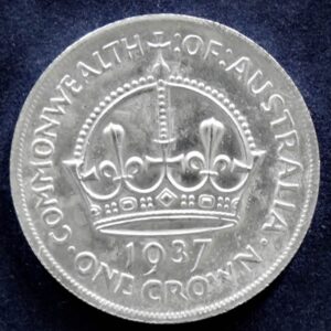 1937 Australia One Crown - King George VI - D
