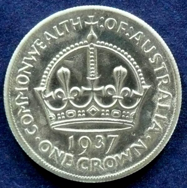 1937 Australia One Crown - King George VI - E