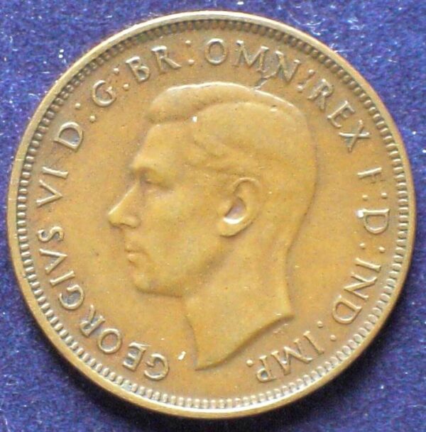 1940 Australia Half Penny - King George VI