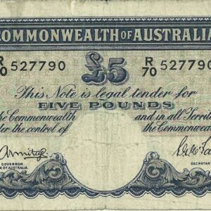 1941 Australia Five Pounds - R 70