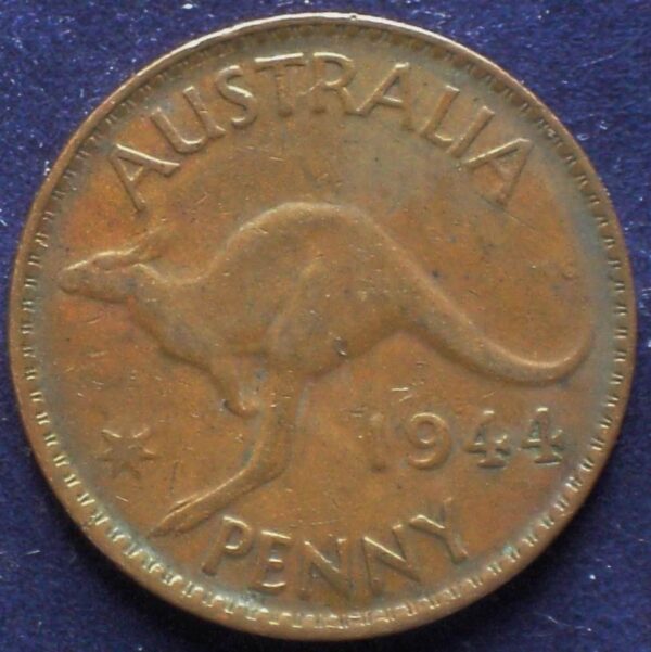 1944 Australia One Penny - King George VI