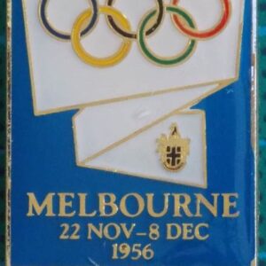 1956 Melbourne Summer XVI Olympiad Near New Lapel Pin 