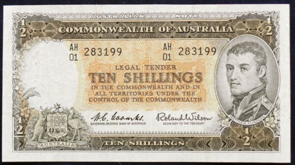 1961 Australia Ten Shillings - AH01