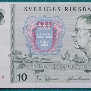 1966 Sweden Sveriges Riksbank 10 Kronor B061198