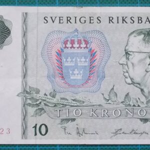 1966 Sweden Sveriges Riksbank 10 Kronor B515423