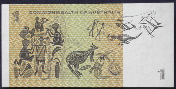 1966 Australia One Dollar Note - AAA - First Prefix