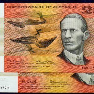 1966 Australia Twenty Dollars Paper x 2 - XAD