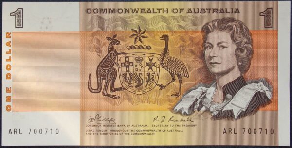 1969 Australia One Dollar Note - ARL