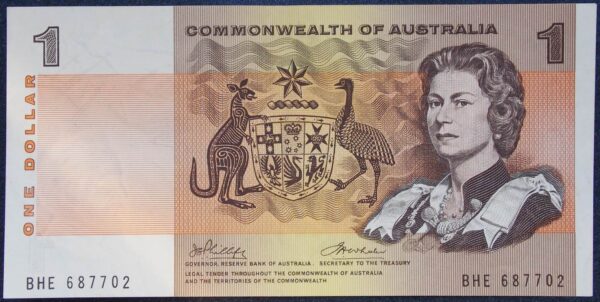 1972 Australia One Dollar Note - BHE