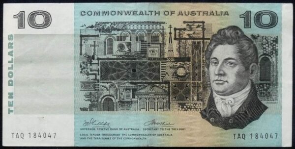 1972 Australia Ten Dollars - TAQ