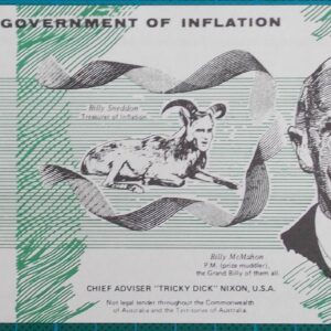 1972 Billy McMahon Election Propaganda Money