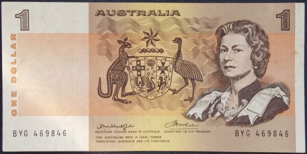1976 Australia One Dollar Note - BYG