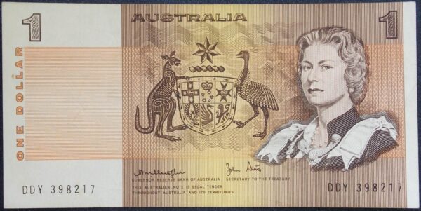 1977 Australia One Dollar Note - DDY