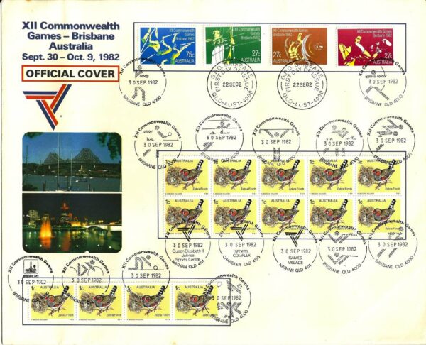 1982 Australia Post FDC - XII Commonwealth Games