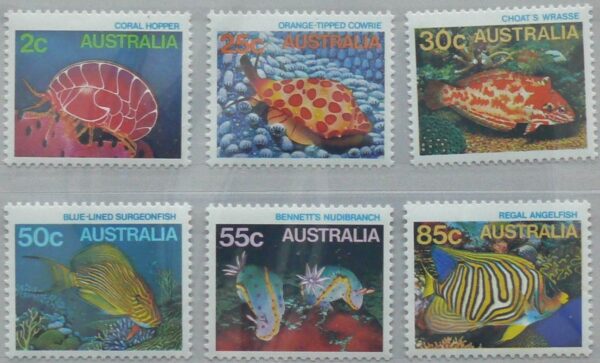 1984 Australia Post Stamp Pack - Great Barrier Reef - Marine Life 1