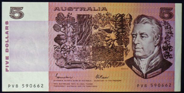 1985 Australia Five Dollars - PVB