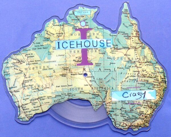 1987 Icehouse Shaped Vinyl Picture Disc - Crazy
