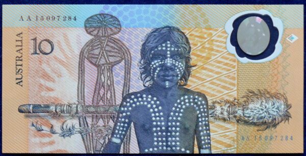 1988 Australia $10 Bicentennial Folder - AA 15  B