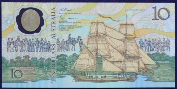 1988 Australia $10 Bicentennial Folder - AA 15  B