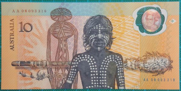 1988 Australia Ten Dollars Bicentennial Issue - AA08x3