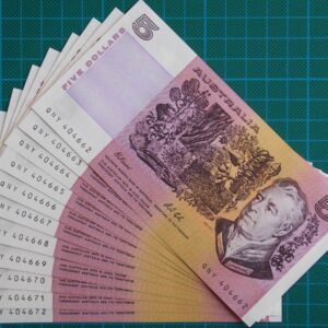 1991 Australia Five Dollars QNY Run Of 10 Notes