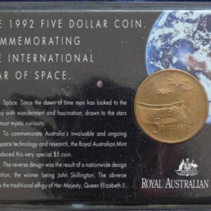 1992 Australia 5 Dollar Space Commemorative Coin
