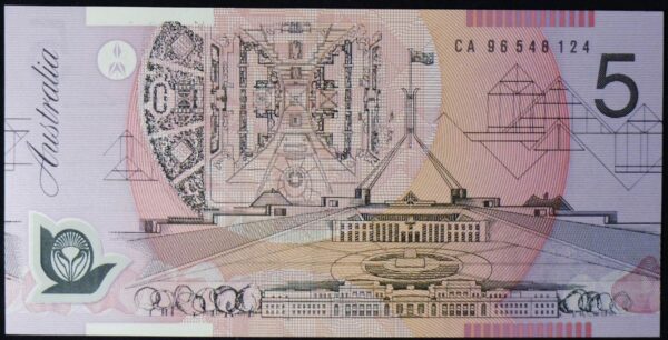 1996 Australia Five Dollars Polymer - CA96